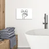MuchoWow® - Leinwandbilder - Strichzeichnung - Gesicht - Produktbild-Vorschau 4