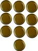 Couvercles en verre or 82mm - Set de 10 | Bocaux Voir les images du produit 2