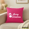Huuraa Kissen Ho Ho Ho Santa Merry Christmas 40x40cm mit Produktbild-Vorschau 2