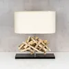 Tischlampe Höhe 42cm Treibholz Tischleuchte Holz Lampe Produktbild-Vorschau 2