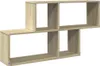 A wooden shelving unit against a white background. Voir les images du produit