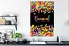MuchoWow® Poster "Karneval" mit Konfetti auf schwarzem Produktbild-Vorschau 3