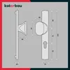 KOTARBAU® Zestaw gałek do klamek z wkładką bębenkową 72 mm Podgląd zdjęcia produktu 8