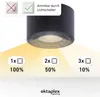 12er Set Oktaplex Aufbaustrahler Alu flach & schwenkbar Produktbild-Vorschau 4