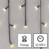 LED vánoční rampouchy, 3,6 m, venkovní i vnitřní, teplá bílá, programy Anteprima dell’immagine prodotto