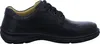A side view of a black leather shoe against a white background. Produktbild-Vorschau