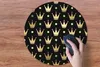 MuchoWow® Mauspad Mousepad Muster - Krone - Gold 50x50 cm - Produktbild-Vorschau 3