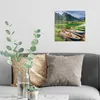 DEQORI Glasbild Echtglas 30x30 cm 'Romantischer Bergsee' Produktbild-Vorschau 3