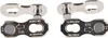 Two silver bicycle chain quick links are shown against a white background. Anteprima dell’immagine prodotto