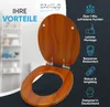 SANILO® WC sedátko s mechanismem Soft-Close mahagon, WC Náhled obrázku produktu 2