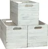 3er set Holzkiste Shabby weiß schwarz passend für Kallax Produktbild-Vorschau 5