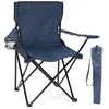 24MOVE® Campingstuhl Faltstuhl, blau, mit Getränkehalter Produktbild-Vorschau 8
