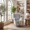Max Winzer Ohrenbackensessel Lorris - Velourstoff silber - Produktbild-Vorschau 2