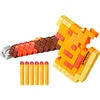 A toy axe blaster and darts on a white background. Podgląd zdjęcia produktu