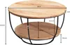 WOHNLING Couchtisch 60x34,5x60 cm Akazie Massivholz / Produktbild-Vorschau 2