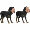 Two dog-like figures with human faces on their heads, standing against a white background. Náhled obrázku produktu