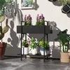 Stojak na kwiaty Outsunny 2-poziomowy, stojak na kwiaty do Podgląd zdjęcia produktu 4