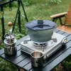 Faltbarer tragbarer Camping-Kochtopf mit Griff Produktbild-Vorschau 2