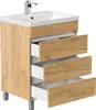 Stand-Badmöbel Waschplatz "Fellini 60" Eiche Gold Produktbild-Vorschau 6