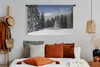MuchoWow® Wandteppich Wandbehang Die schneebedeckten Bäume Produktbild-Vorschau 4