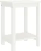 A white side table with two shelves against a white background. Náhled obrázku produktu