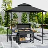 Outsunny Grillpavillon mit LED 240 x 150 x 258 cm Produktbild-Vorschau 2