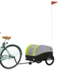 vidaXL Fahrradanhänger Schwarz und Grün 30 kg Eisen Produktbild-Vorschau 3