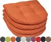 sunnypillow 4er Set Stuhlkissen 40x40 cm Polsterauflage 5cm Produktbild-Vorschau 1