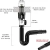 Abflusskorb für die Spüle, flexibles Abflussrohr, Siphon Produktbild-Vorschau 5