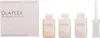 A white box with the Olaplex logo and product name, next to three small bottles and a white applicator. Náhľad obrázku produktu