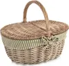 Picknickkorb aus Weide, geschlossen, 42x32x35 cm Produktbild-Vorschau 1