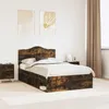 vidaXL Bettrahmen Räuchereiche 120 x 200 cm Massives Produktbild-Vorschau 2