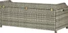 vidaXL Gartenbank mit Stauraum 120 cm Poly Rattan Grau Produktbild-Vorschau 4