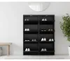 Pisa Schuhschrank mit 8 Klappen/ Türen in Metall schwarz. Produktbild-Vorschau 3