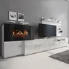 duehome -Salón con mueble de TV y chimenea eléctrica 290 cm Vista previa de la imagen del producto 2