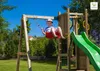 Fungoo Spielturm "Funny 3" natur mit Schaukel, Rutsche, Produktbild-Vorschau 3