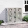 vidaXL Kryt klimatizace Stříbrný 110 x 50 x 105 cm Náhled obrázku produktu 2