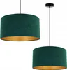 Suspension Lustre Velours doré Abat-jour Voir les images du produit 1