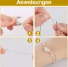 6er-Pack magnetische Schmuckverschlüsse – herzförmige Produktbild-Vorschau 3