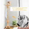 COSTWAY Garderobenständer 184cm, Kleiderständer Holz, Produktbild-Vorschau 4