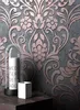 NEWROOM Tapete Hyo Grau Vliestapete - Barock Glänzend Produktbild-Vorschau 1