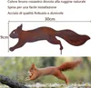 Rostiges Eichhörnchen zum Schraube in Holz, Gartenstecker Produktbild-Vorschau 7
