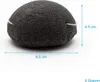 Intirilife Konjac Schwamm in Schwarz - 6.5 cm Durchmesser - Produktbild-Vorschau 2