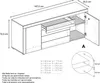 Vladon Sideboard Kommode La Paz,  Germany, Korpus in Weiß Produktbild-Vorschau 6