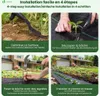 Toile anti-mauvaises herbes VOUNOT® 2 x 25 m avec 50 Voir les images du produit 5