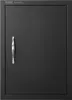 A black grill access door with a silver handle. Podgląd zdjęcia produktu