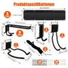 Werkzeughalter Wand, 80 Zoll Garagen-Organizer mit 15 Haken Produktbild-Vorschau 2