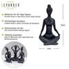 Yoga Deko Figur 3er Set Schwarz Frau Skulptur Yogapose Produktbild-Vorschau 2