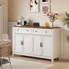 Credenza BEALIFE con 4 ante | 140x40x90 cm | MDF con angoli Anteprima dell’immagine prodotto 8