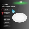 LED Einbauleuchte IP44 6W 600 lm 4000 K weiß Ø 12/10,8 cm Produktbild-Vorschau 4
